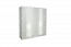 Schiebetürenschrank / Kleiderschrank Zwalm 02, Farbe: Weiß - Abmessungen: 215 x 200 x 60 cm (H x B x T)