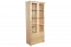 Bücherregal Bücherschrank Büchervitrine - 84 cm breit, Kiefer Holz-Massiv, Optik: Natur