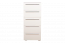 Kommode Siumu 17, Farbe: Beige / Beige Hochglanz - 135 x 60 x 45 cm (H x B x T)