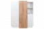 Kommode Gremda 02, Farbe: Eiche / Weiß - 134 x 110 x 45 cm (H x B x T)
