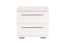 Nachtkästchen Siumu 18, Farbe: Weiß / Weiß Hochglanz - 43 x 45 x 40 cm (H x B x T)