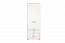 Drehtürenschrank / Kleiderschrank 18, Farbe: Buche / Weiß - 236 x 84 x 56 cm (H x B x T)