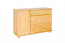 Kommode Kiefer massiv Vollholz natur 036 - Abmessung  78 x 118 x 42 cm (H x B x T)