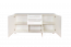 Kommode Garim 7, Farbe: Weiß Hochglanz - 85 x 180 x 45 cm (H x B x T)