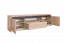 TV-Unterschrank Popondetta 11, Farbe: Sonoma Eiche - Abmessungen: 52 x 180 x 38 cm (H x B x T)
