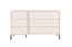 Kommode mit sechs Schubladen Zaghouan 03, Farbe: Beige - Abmessungen: 81,5 x 137 x 39,5 cm (H x B x T)