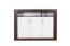 Kommode Ezeiza 03, Farbe: Wenge / Weiß - 90 x 120 x 43 cm (H x B x T)